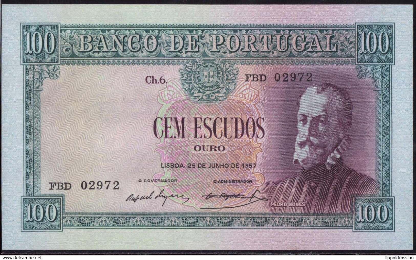 Portugal 100 Escudos 1957 P. 159 Erh I - Other & Unclassified