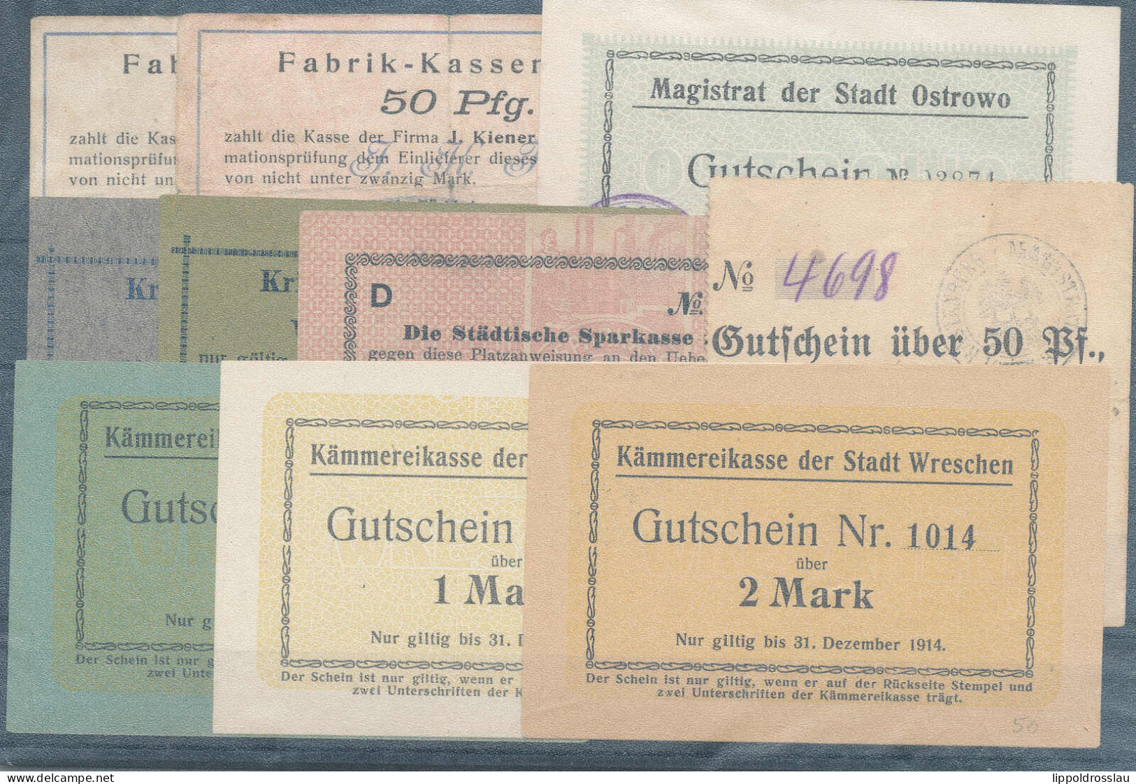 18 Stck. Notgeldscheine 1914, Sehr Guter Posten! - Other & Unclassified