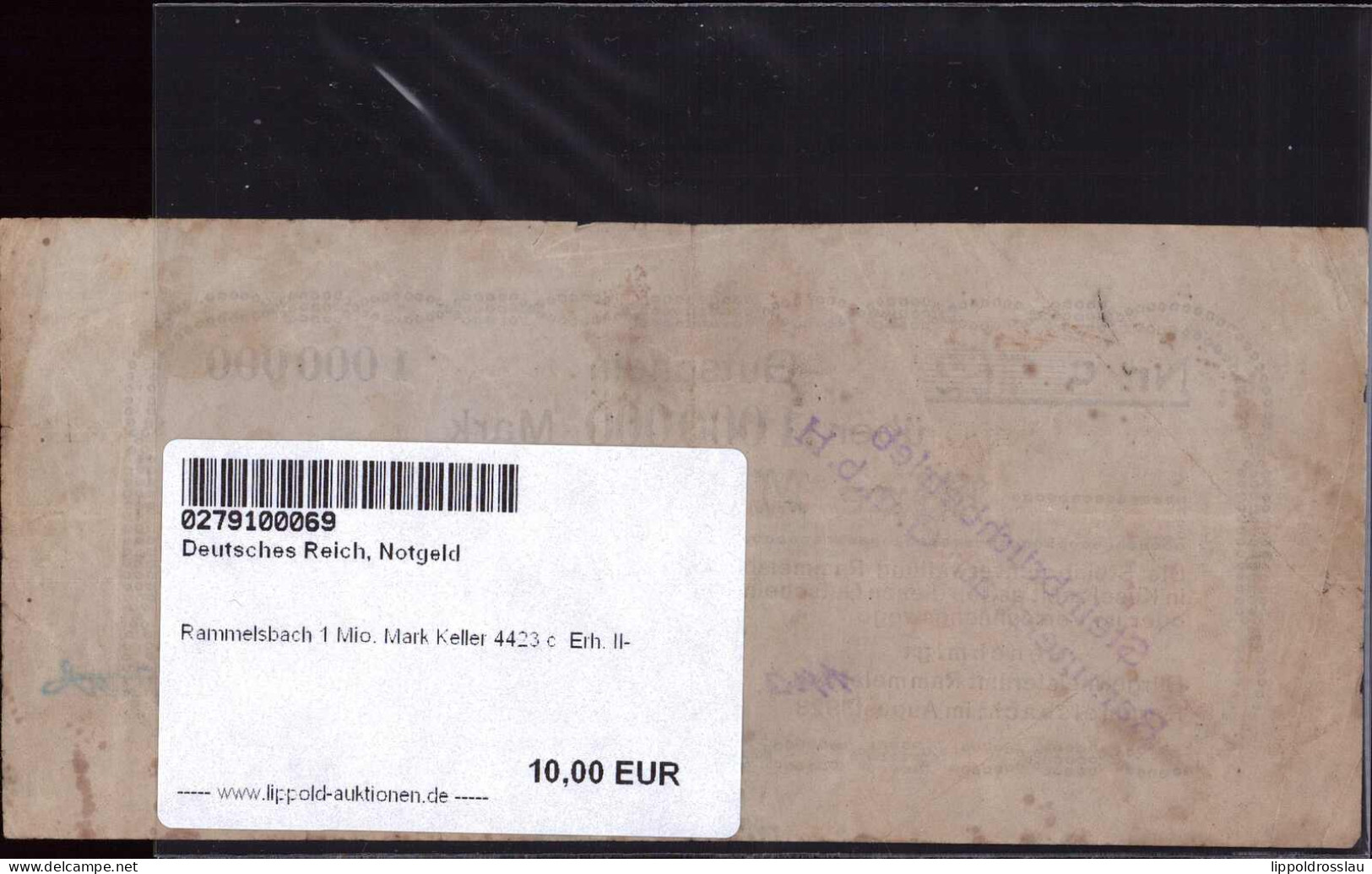 Rammelsbach 1 Mio. Mark Keller 4423 C Erh. II- - Other & Unclassified