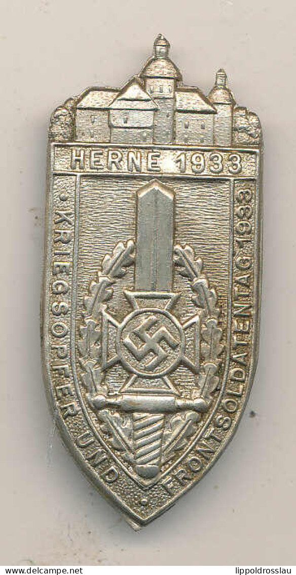Anstecknadel Herne Kriegsopfer Und Frontsoldatentag 1933 - Other & Unclassified