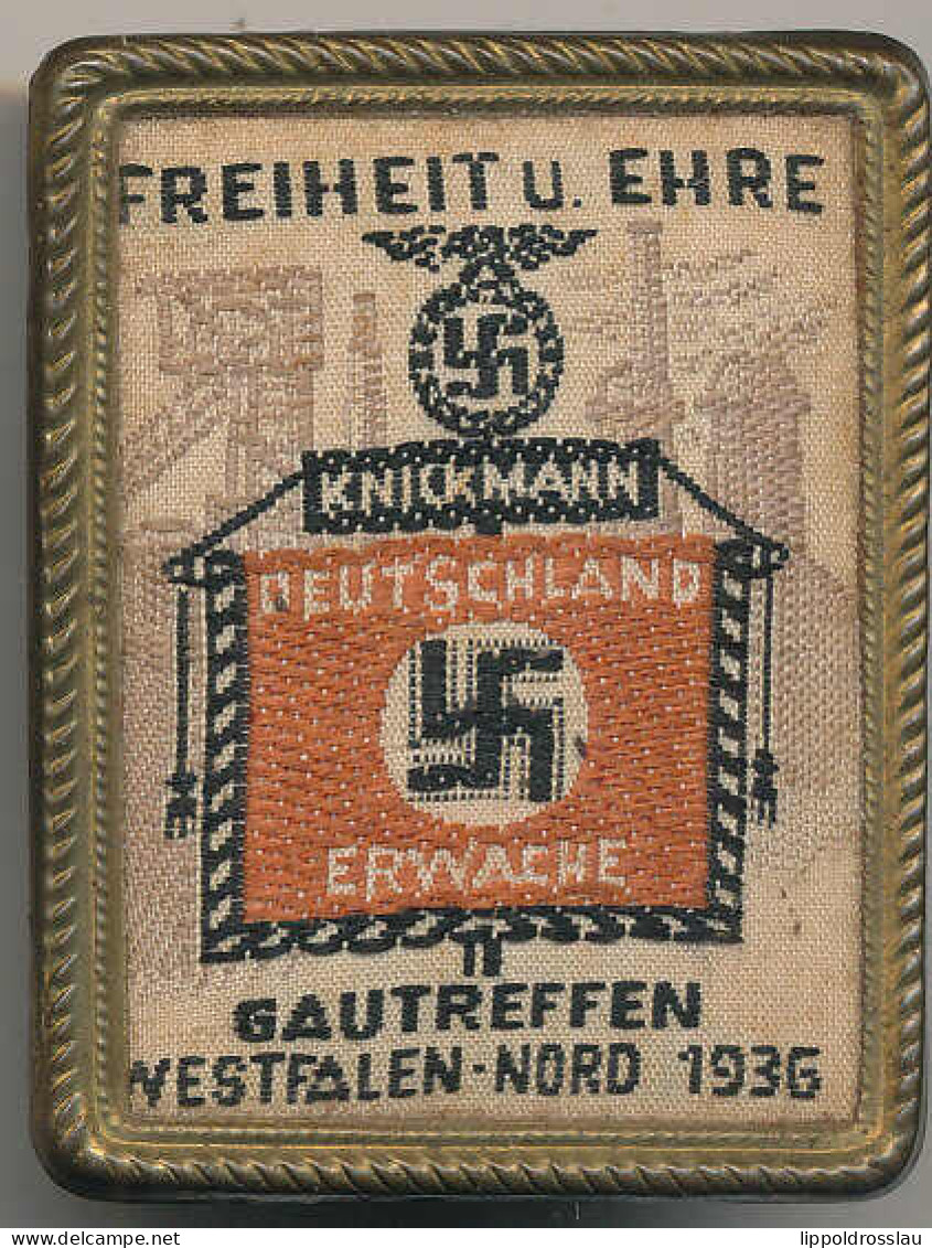 Anstecknadel NSDAP Gautreffen Gelsenkirchen 1936 Westfalen Nord - Otros & Sin Clasificación