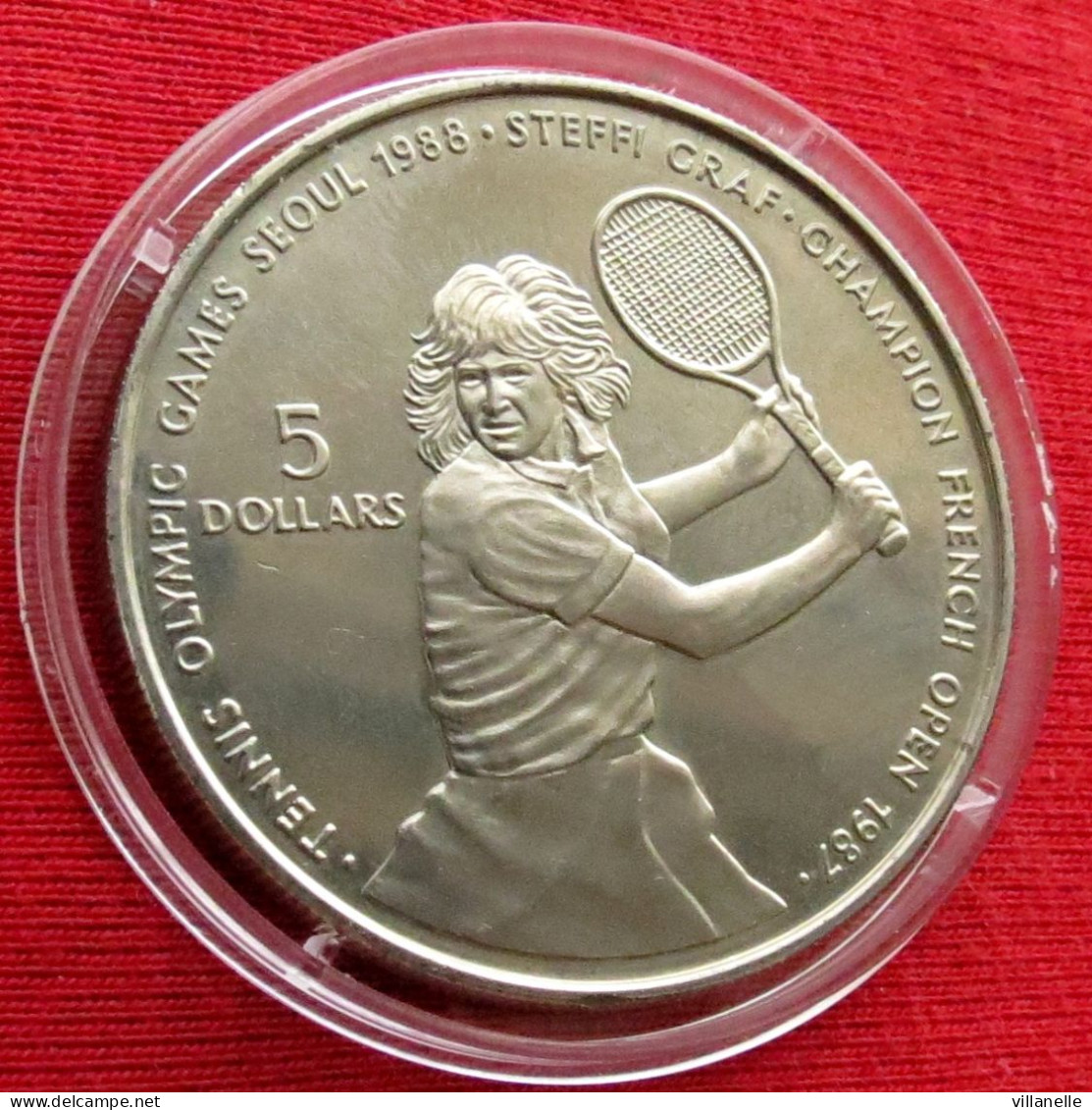 Niue 5 $ 1987 Tennis Steffi Graf  UNC ºº - Niue