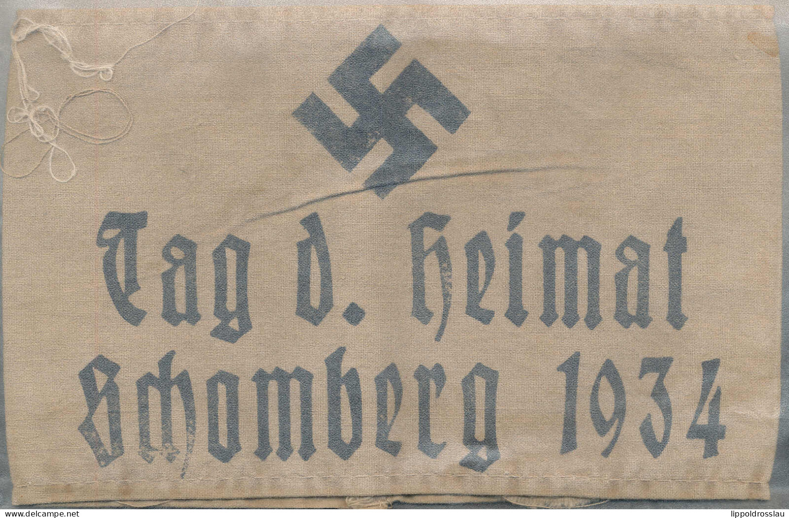 Armbinde III. Reich Tag Der Heimat Schomberg 1934 - Autres & Non Classés