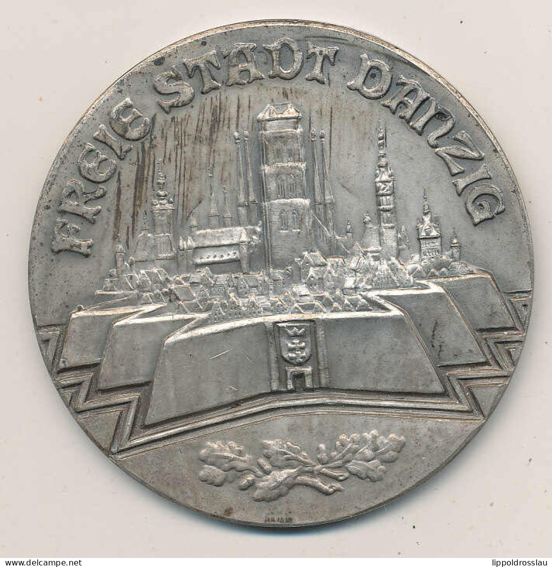 Frei Stadt Danzig, Medaille II. Preis Schwimmfest 1930 D55 Mm Br Vers. - Autres & Non Classés