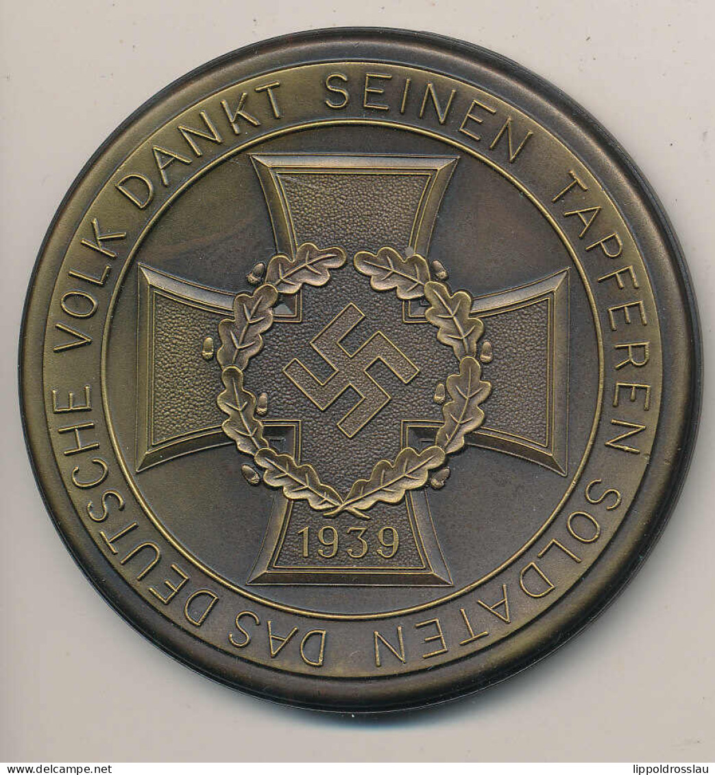 Plakette Auf Die Umfassungsschlacht Von Kiew Im September 1941 D 70mm Bronciert - Andere & Zonder Classificatie