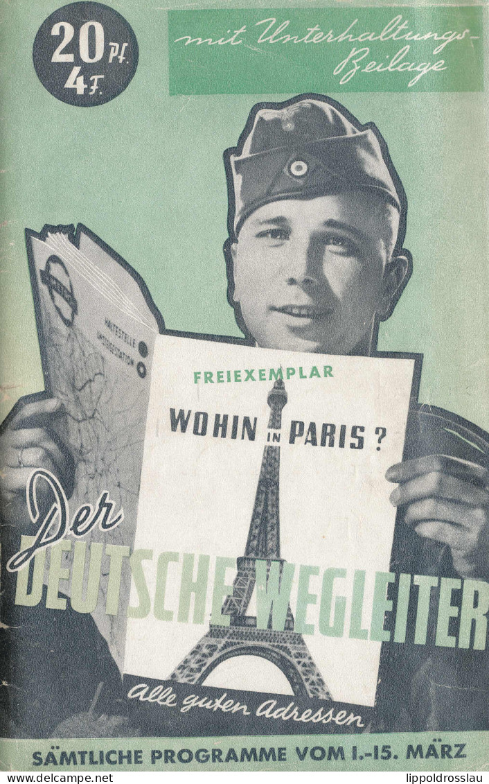 Paris Deutscher Wegleiter Heft 15 104 Seiten, Zahlr. Reklame - Sonstige & Ohne Zuordnung
