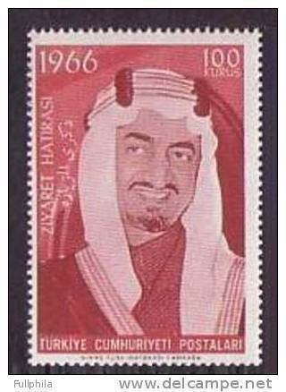 1966 TURKEY VISIT OF THE KING OF SAUDI ARABIA FAYSAL IBNI ABDULAZIZ ALSAUD MNH ** - Nuovi