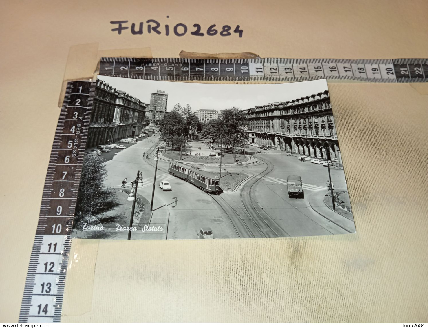 AD10946 TORINO PIAZZA STATUTO PANORAMA TRAMWAY TRAM D'EPOCA - Other Monuments & Buildings