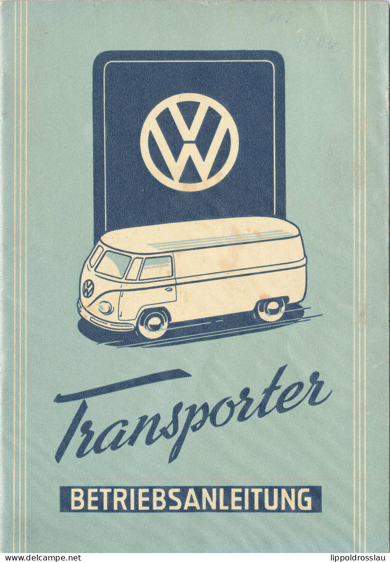 Betriebsanleitung VW-Transporter 1952 - Altri & Non Classificati