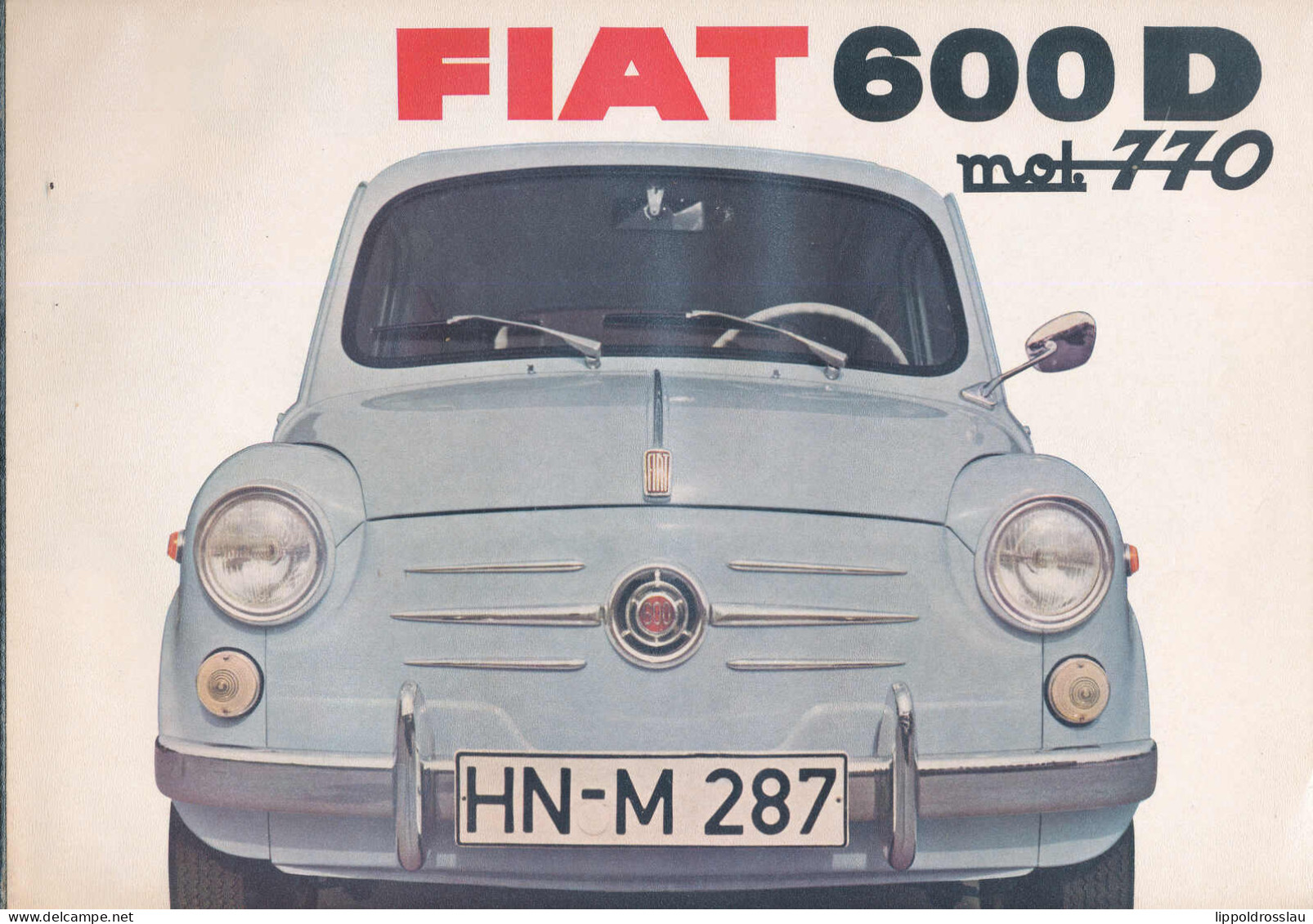 Produktheft Fiat 600 D - Altri & Non Classificati