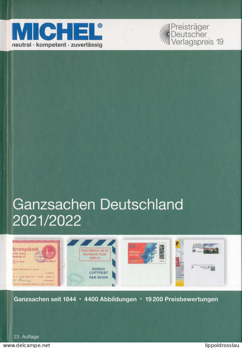 Michel Ganzsachenkatalog Deutschland 2021/22, Neupreis 98,00 Euro, Mit Widmung Ds Co-Autors Weileder - Sonstige & Ohne Zuordnung