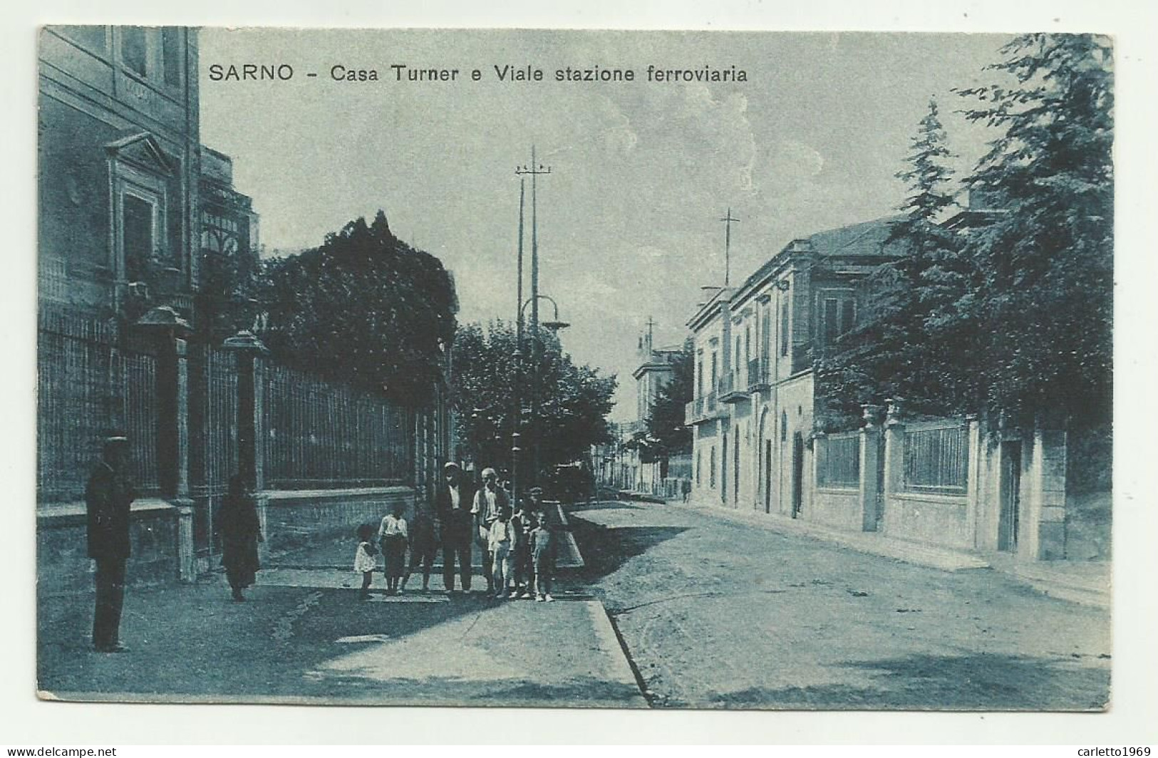 SARNO - CASA TURNER E VIALE STAZIONE FERROVIARIA - VIAGGIATA FP - Salerno