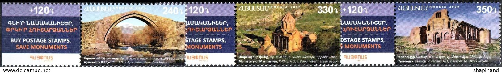 Armenia 2020 "Historical And Cultural Monuments Of Armenia" 3v Zd Quality:100% - Armenia
