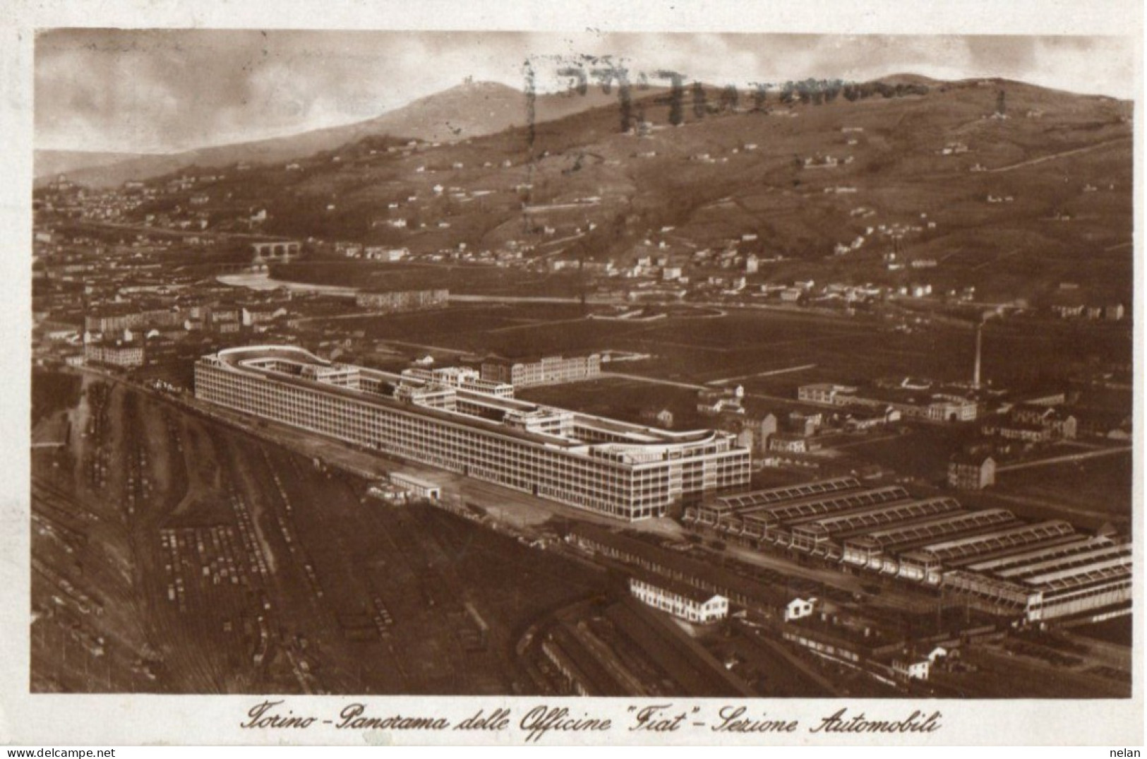 TORINO - PANORAMA DELLE OFFICINE FIAT - SEZIONE AUTOMOBILE - F.P. - Viste Panoramiche, Panorama