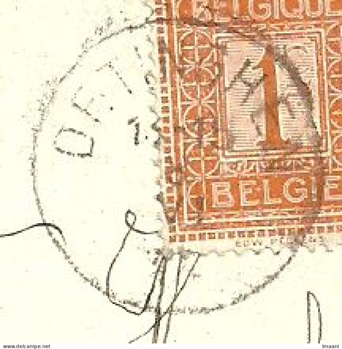 108 Op Kaart Stempel OETINGHEN (K5538) - 1912 Pellens