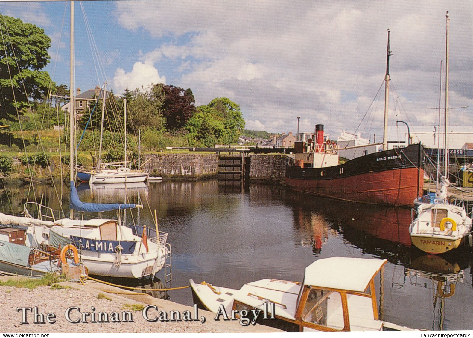 Postcard The Crinan Canal Argyll Scotland My Ref B26403 - Argyllshire