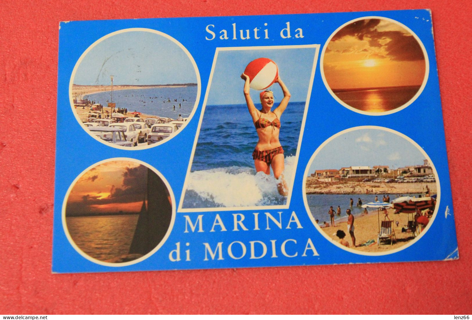 Ragusa Marina Di Modica Vedutine Con Pin Up 1973 - Ragusa