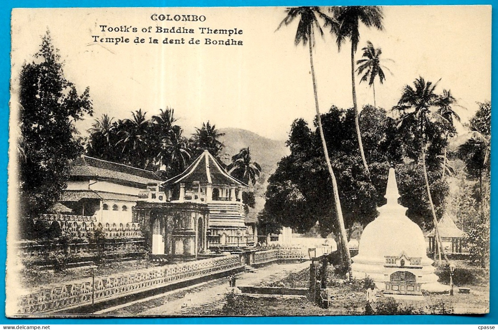 CPA SRI LANKA (CEYLON) - COLOMBO - Temple De La Dent De Boudha - Tootk's Of Buddha Themple - Sri Lanka (Ceylon)