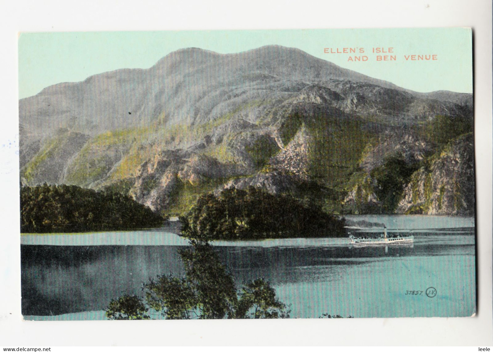 CK58. Vintage Postcard. Ellen's Isle And Ben Venue. Trossachs. Stirlingshire - Stirlingshire