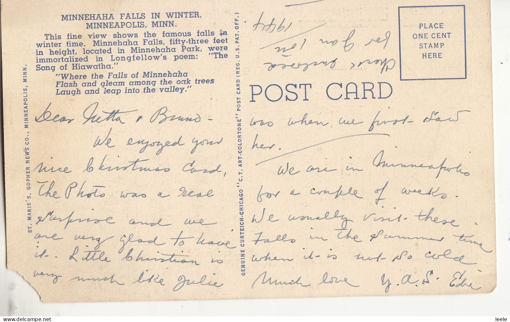 CK36. Vintage Postcard. Watchbell Street, Rye, Sussex - Rye