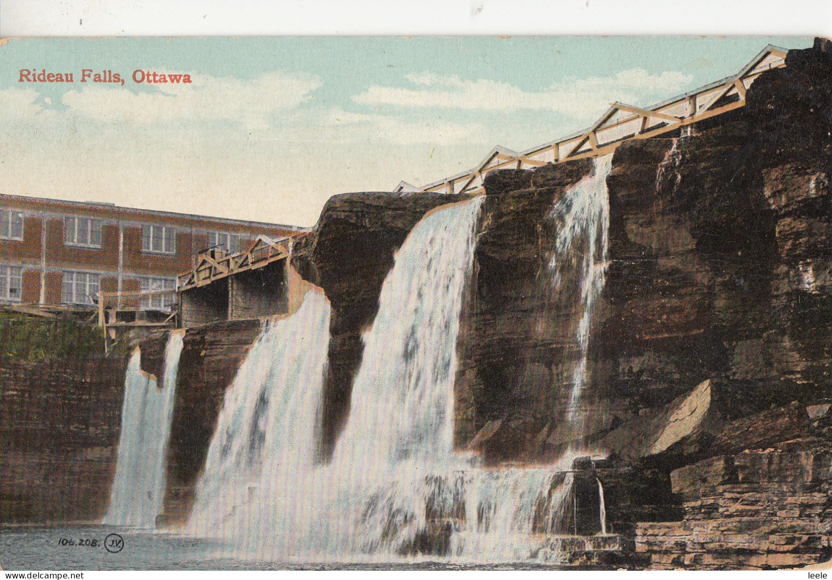 CK25. Vintage Postcard. Rideau Falls. Ottawa, Canada - Ottawa