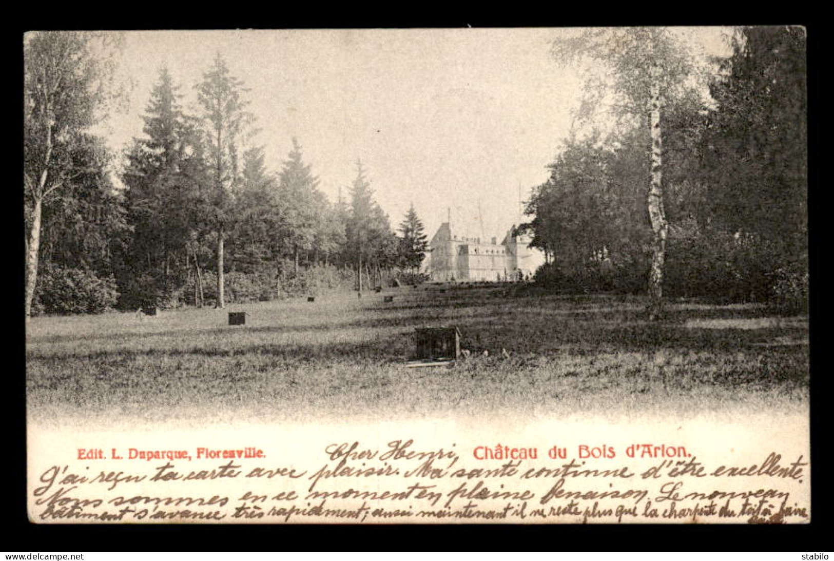 BELGIQUE - ARLON - CHATEAU DU BOIS D'ARLON - Aarlen