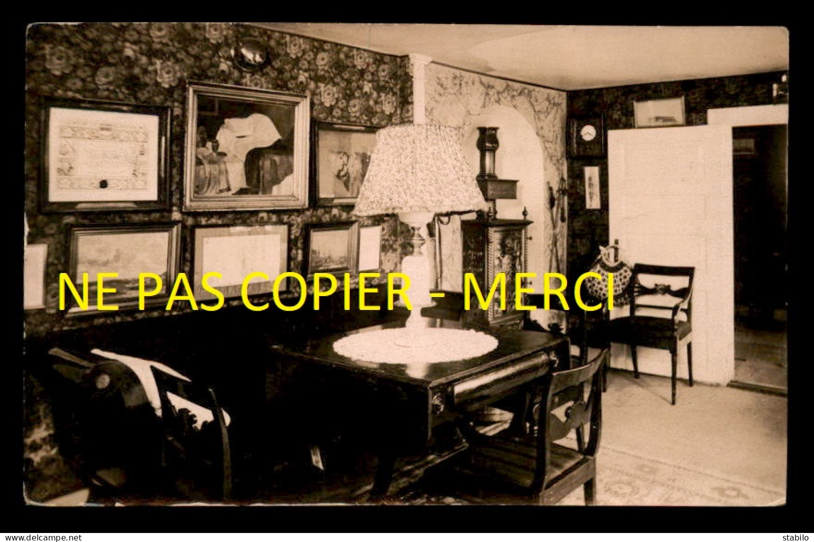 BELGIQUE - DANEMARK - INTERIEUR DE LA MAISON FALKENTORP - CARTE PHOTO ORIGINALE - Dinamarca