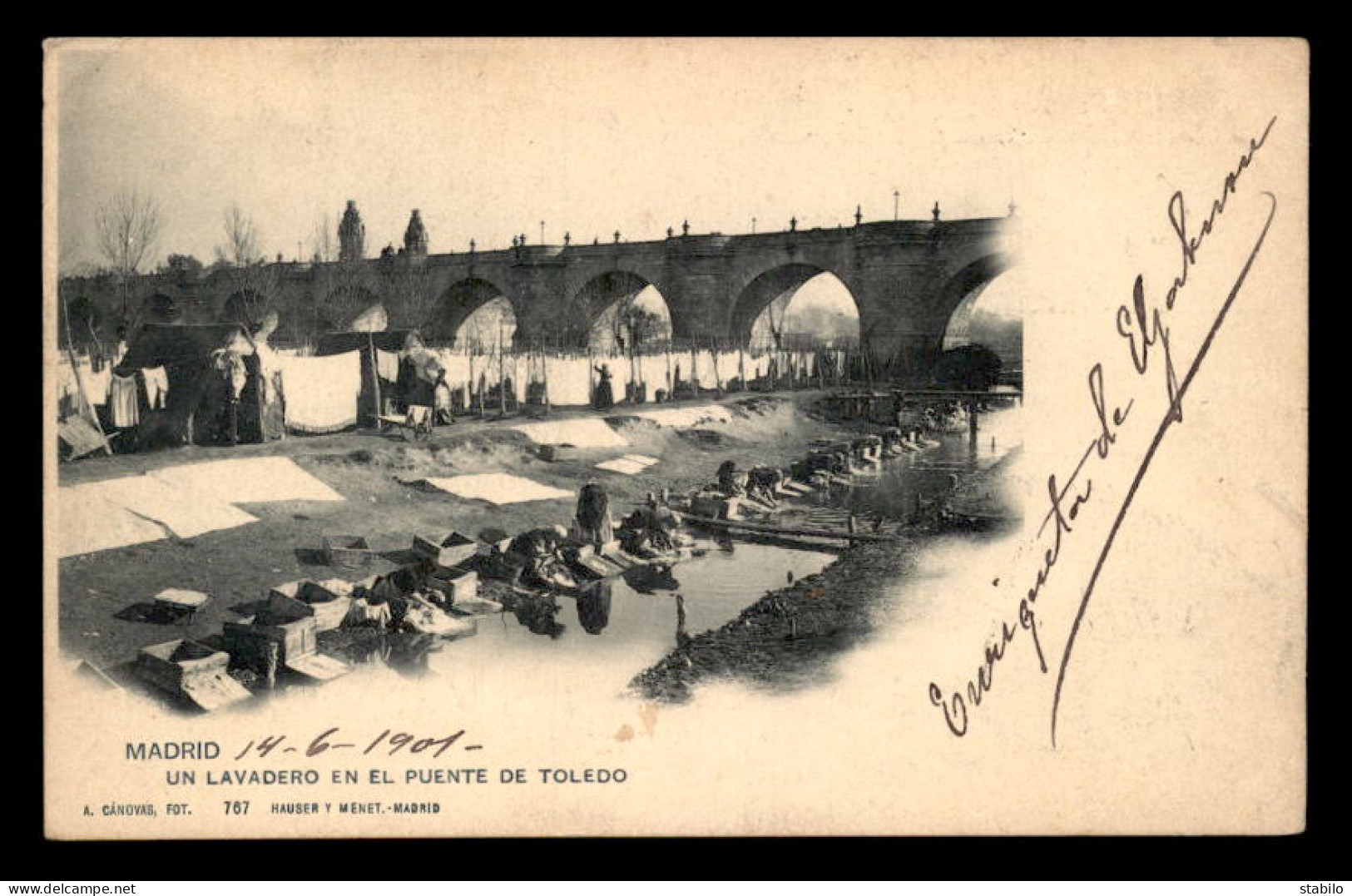 ESPAGNE - MADRID - UN LAVADERO EN EL PUENTE DE TOLEDO - Madrid