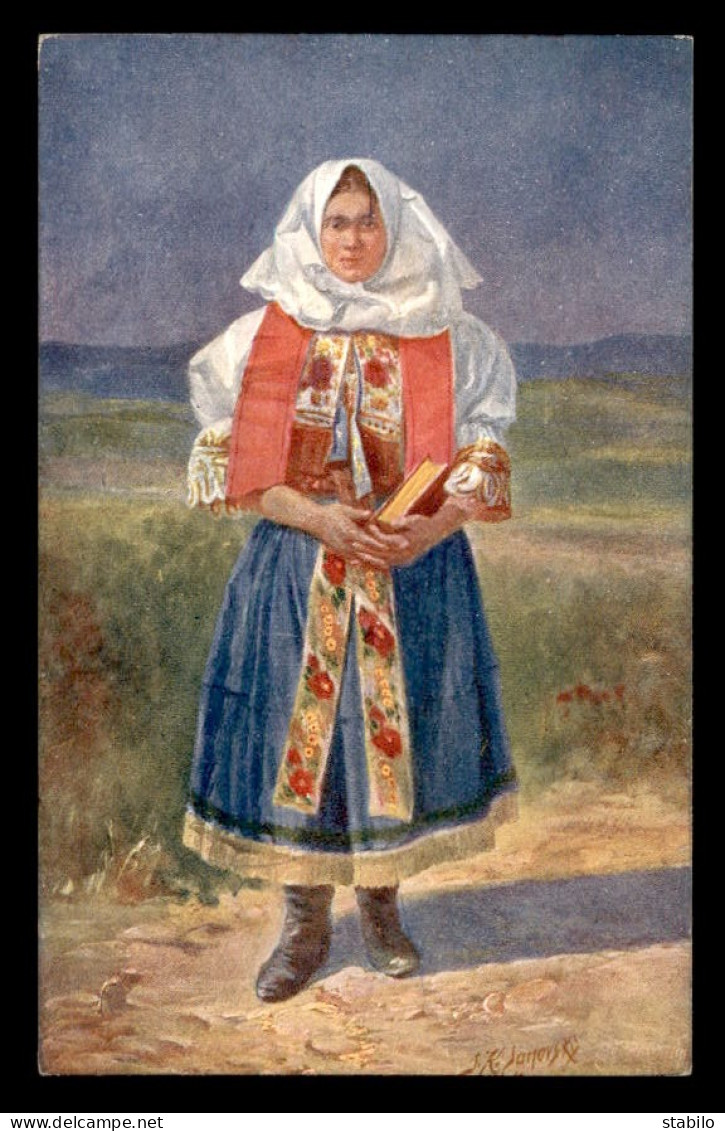 SLOVAQUIE - ILLUSTRATEUR - FEMME EN COSTUME - Slovaquie