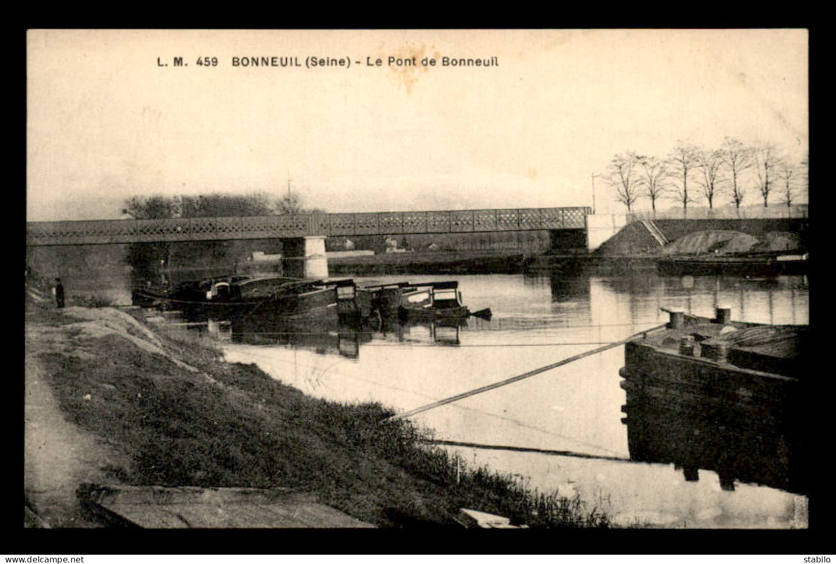 94 - BONNEUIL-SUR-MARNE - LE PONT DE BONNEUIL - PENICHES - Bonneuil Sur Marne