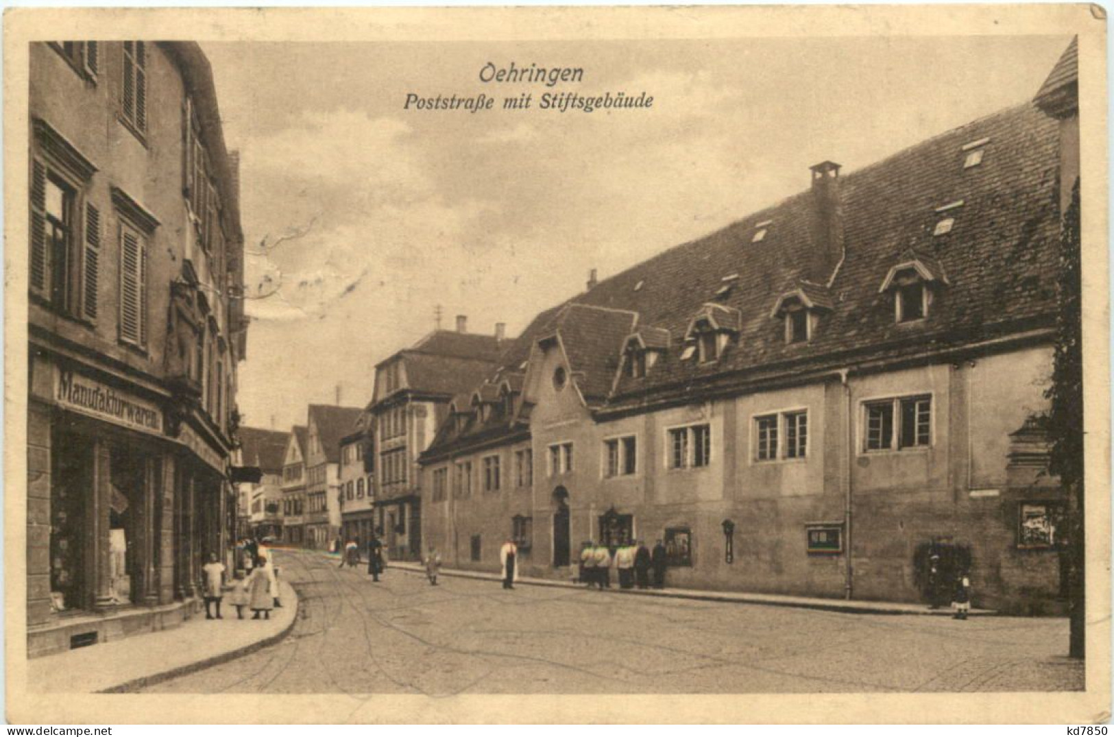 Oehringen - Poststrasse Mit Stiftungsgebäude - Kuenzelsau