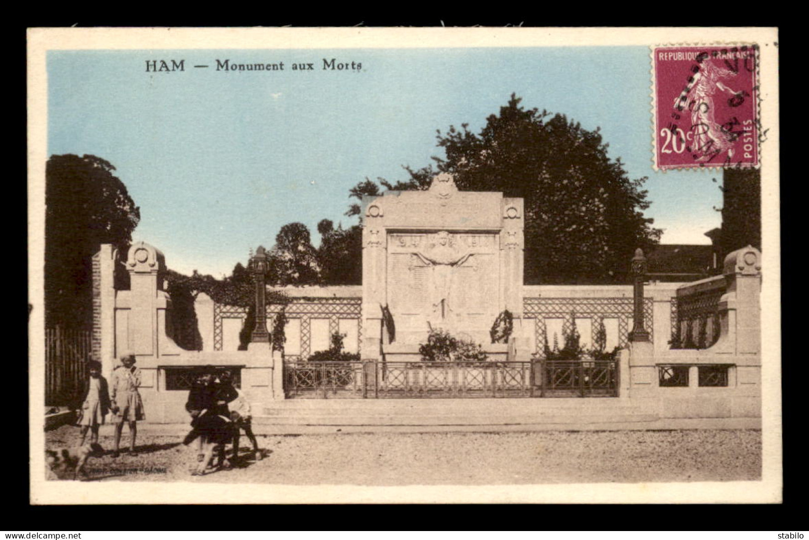 80 - HAM - LE MONUMENT AUX MORTS - Ham