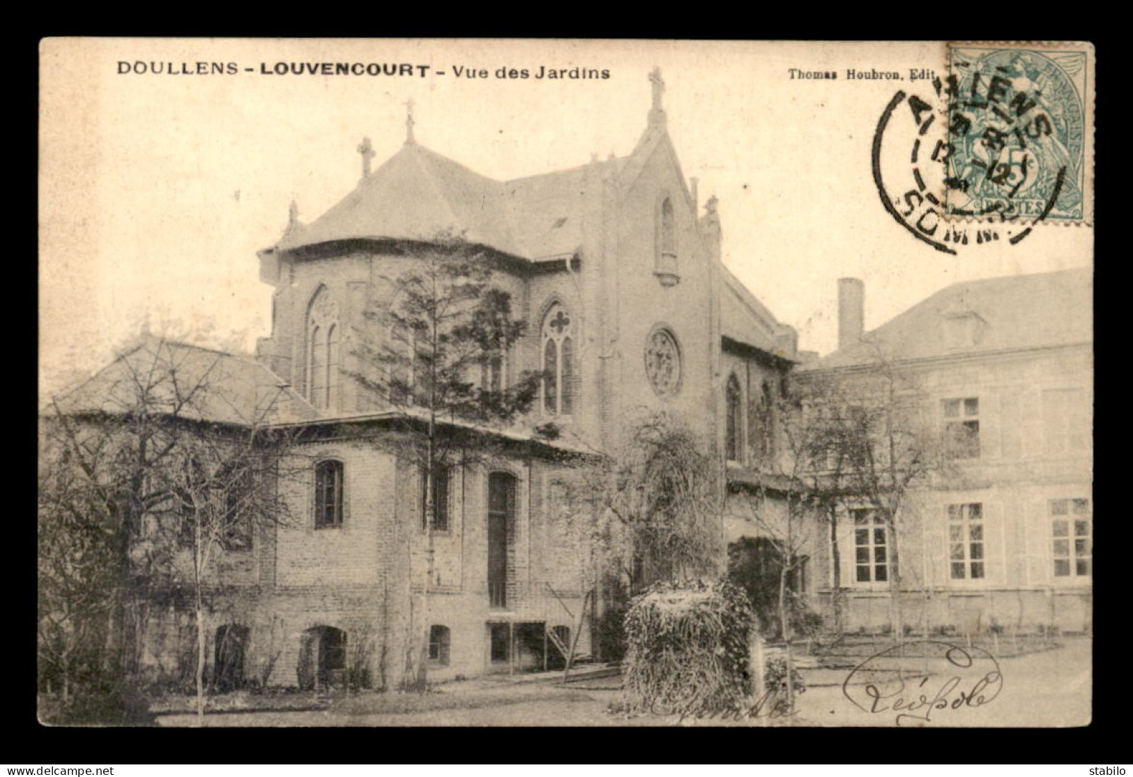 80 - DOULLENS - LOUVENCOURT - VUE DES JARDINS - Doullens