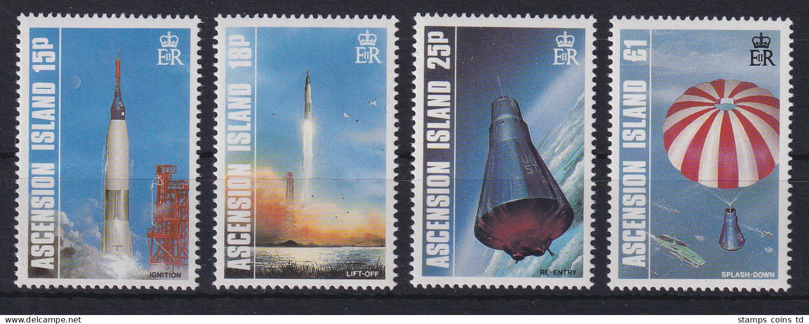 Ascension Island Raumfahrt Mi.-Nr. 429-432 Postfrisch** - Sainte-Hélène