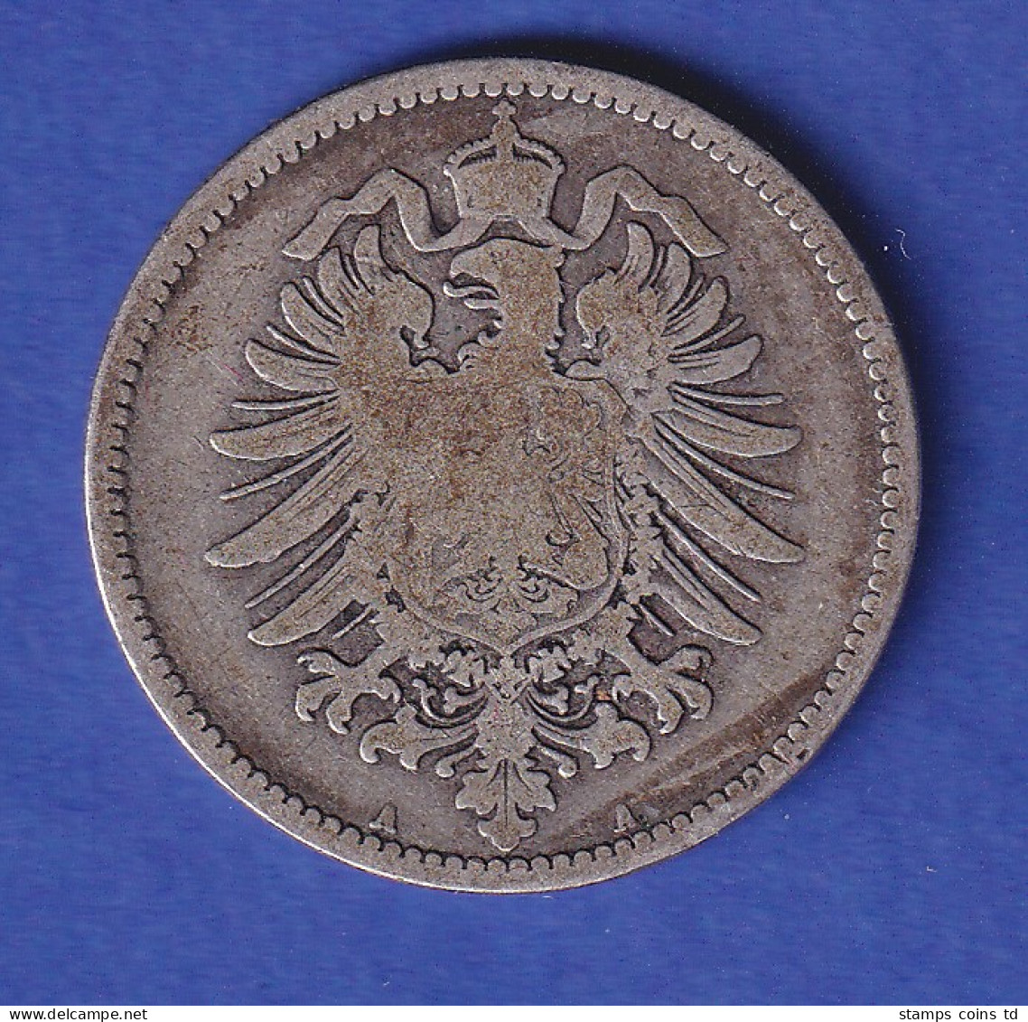 Deutsches Kaiserreich Silber-Kursmünze 1 Mark 1878 A S - Autres & Non Classés