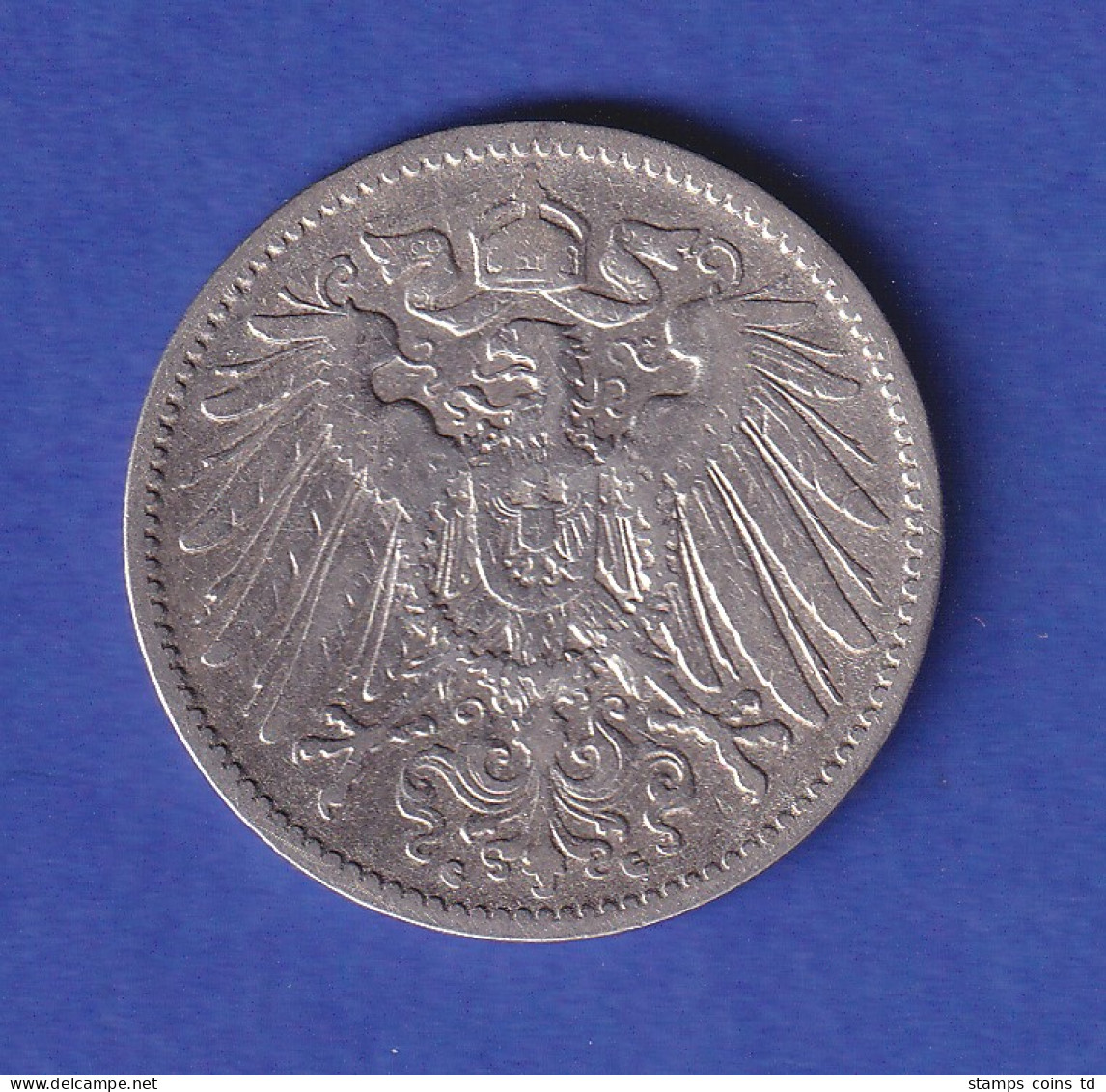 Deutsches Kaiserreich Silber-Kursmünze 1 Mark 1892 G Ss  - Andere & Zonder Classificatie