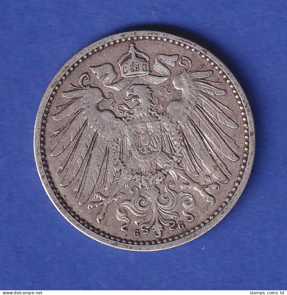 Deutsches Kaiserreich Silber-Kursmünze 1 Mark 1901 G Ss  - Andere & Zonder Classificatie