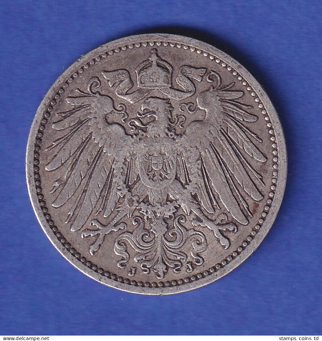 Deutsches Kaiserreich Silber-Kursmünze 1 Mark 1906 J Ss - Sonstige & Ohne Zuordnung