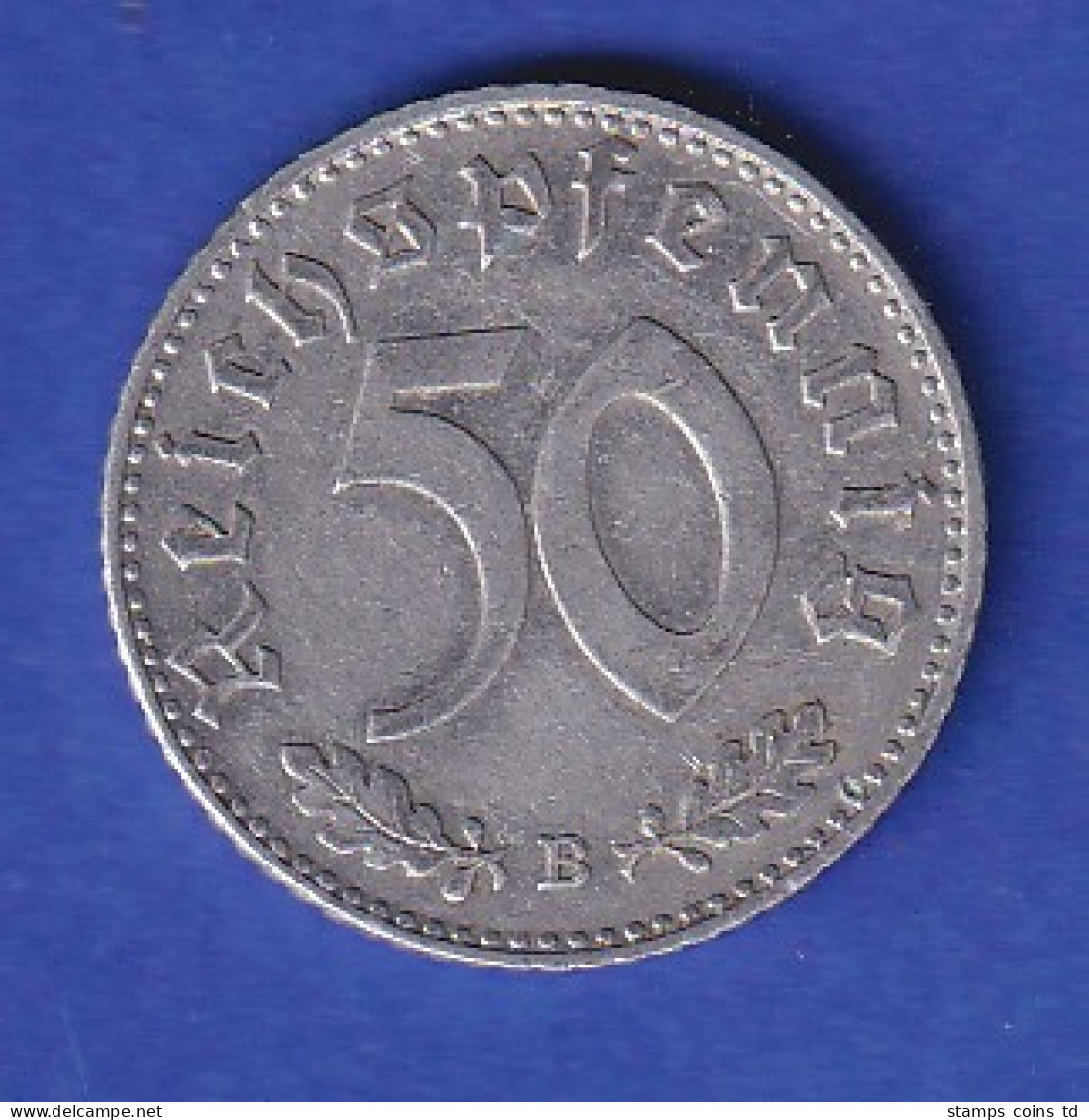 Dt. Reich 50 Reichspfennig 1941 B - 5 Reichsmark