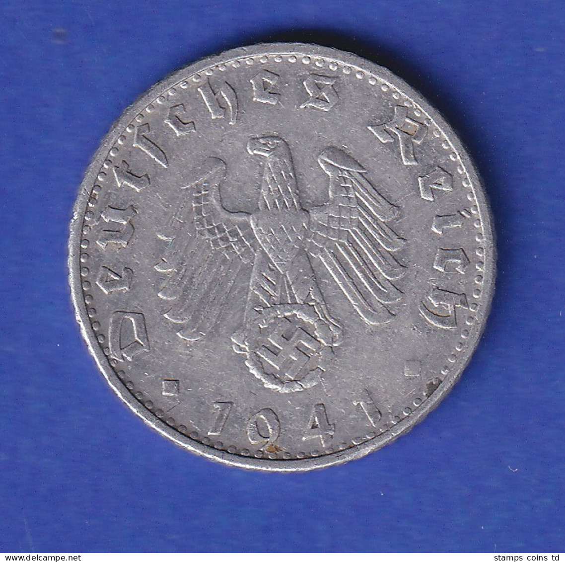 Dt. Reich 50 Reichspfennig 1941 B - 5 Reichsmark