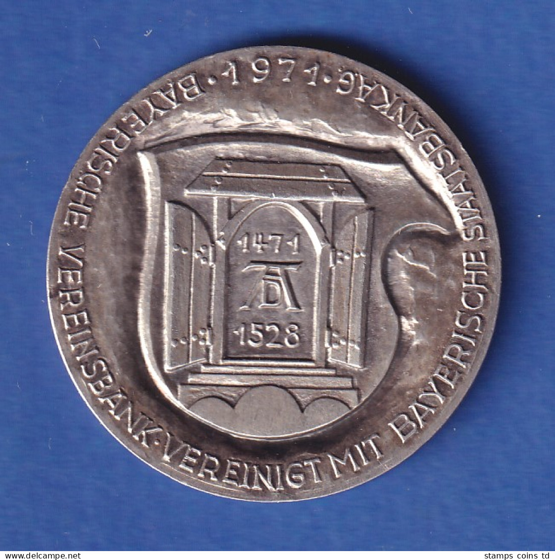 Silbermedaille 1971 Dürer-Jahr  Alt-Nürnberg Burg - Bayerische Vereinsbank  - Ohne Zuordnung
