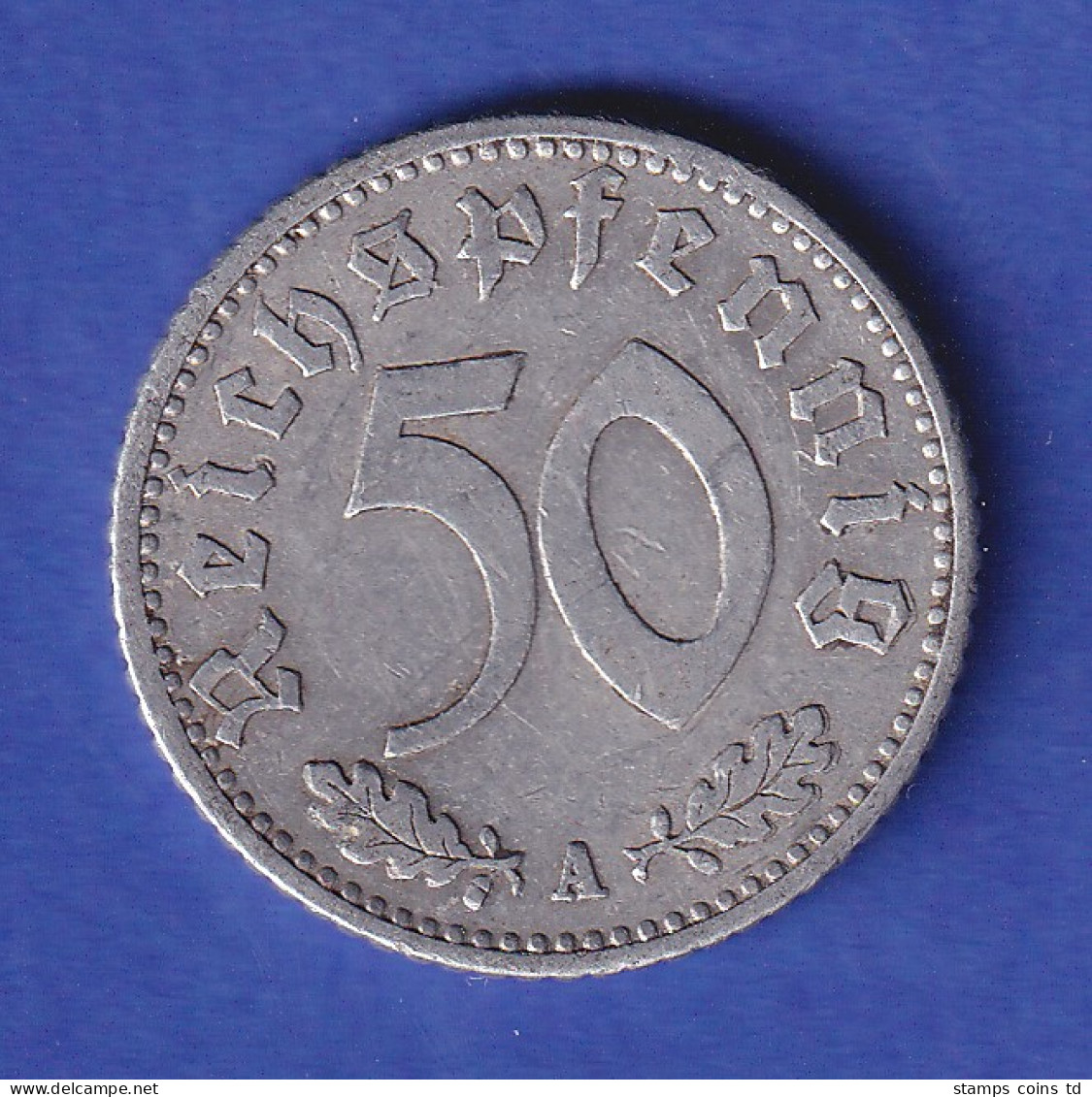 Deutsches Reich Aluminium-Kursmünze 50 Pfennig 1935 A - 5 Reichsmark