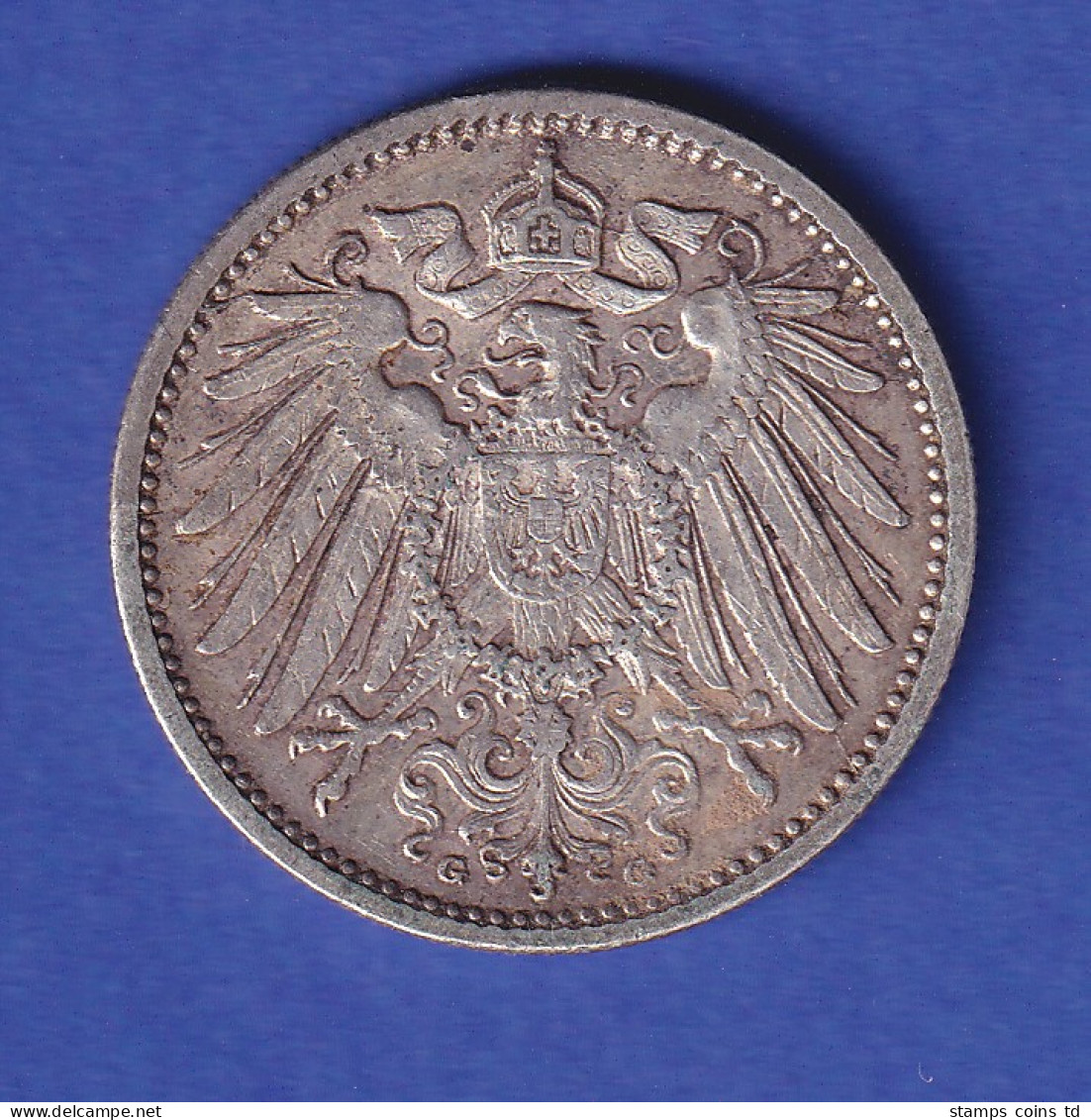 Deutsches Kaiserreich Silber-Kursmünze 1 Mark 1905 G Vz - Sonstige & Ohne Zuordnung