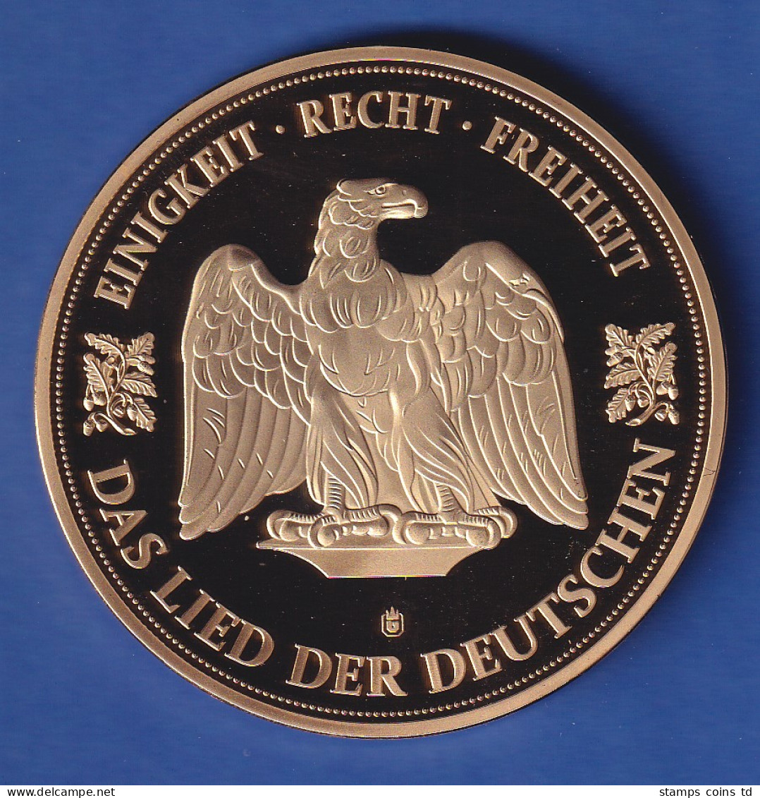 Riesen-Medaille 2019 Deutsche Nationalhymne - Sonstige & Ohne Zuordnung