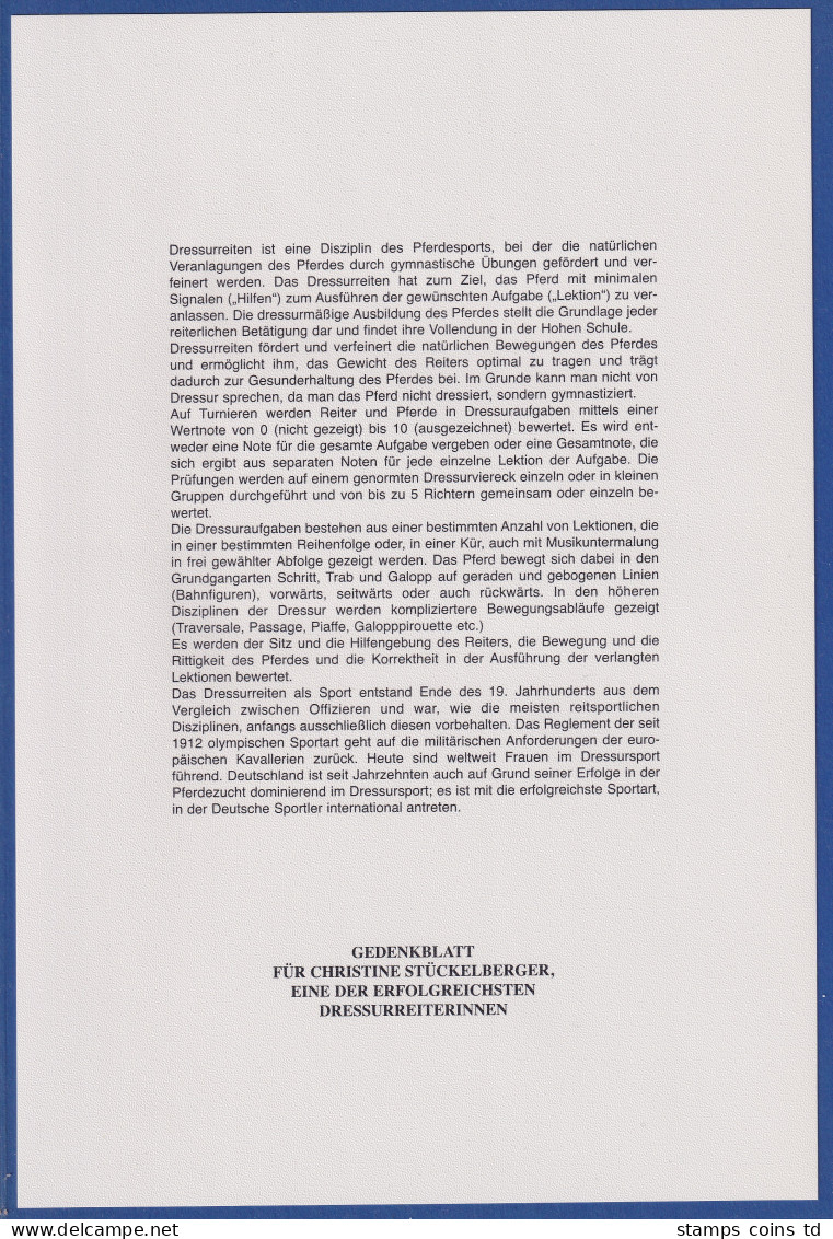 Autogramm Von CHRISTINE STÜCKELBERGER Auf Liberia Mi.-Nr.1034, 1977 - Horses