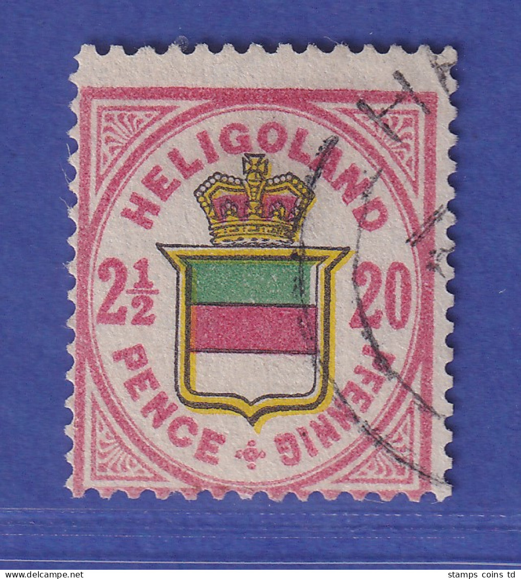 Altdeutschland Helgoland 2 1/2 Pence=20 Pfennig Mi.-Nr.18 D O Gpr. LEMBERGER BPP - Héligoland