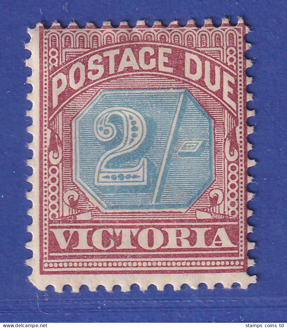 Australien Victoria 1890 Portomarke 2 Sh Mi.-Nr. 9 Ungebraucht * - Other & Unclassified