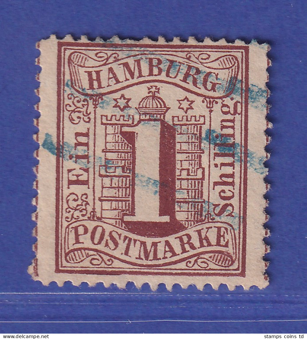 Altdeutschland Hamburg 1 Schilling Mi.-Nr. 11 Gestempelt Gepr. PFENNINGER - Hamburg (Amburgo)