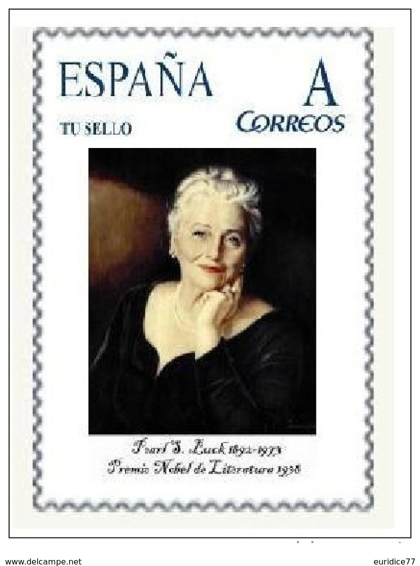 Spain 2015 - Nobel Prize 1938 - Literature - Pearl S.Buck/United States Mnh Tu Sello - Nobel Prize Laureates