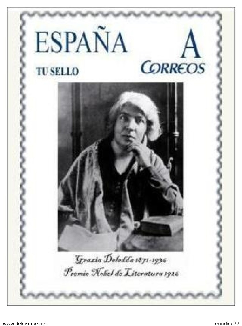 Spain 2015 - Nobel Prize 1926 - Literature - Grazia Deledda/Italy Mnh Tu Sello - Nobelpreisträger